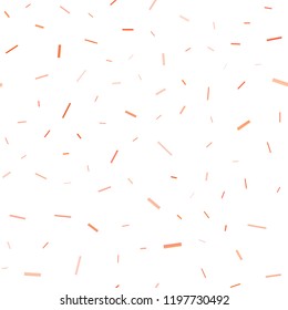 Light Orange vector seamless template with repeated sticks. Shining colored illustration with narrow lines. The pattern can be used as ads, poster, banner for commercial.