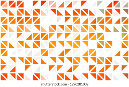 Light Orange vector seamless template with crystals, triangles. Abstract gradient illustration with triangles. Pattern for trendy fabric, wallpapers.