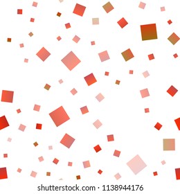 Light Orange vector seamless texture in rectangular style. Beautiful illustration with rectangles and squares. Pattern for commercials.