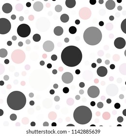 Light Orange vector seamless texture with disks. Blurred decorative design in abstract style with bubbles. Pattern can be used as texture of wallpapers.