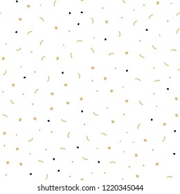 Light Orange vector seamless texture with disks, lines. Design with connection of dots and lines on colorful background. Design for textile, fabric, wallpapers.