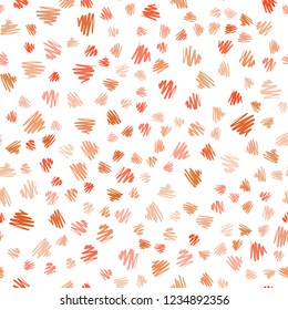 Light Orange vector seamless texture with colored lines. Blurred decorative design in simple style with lines. Pattern for ads, posters, banners.