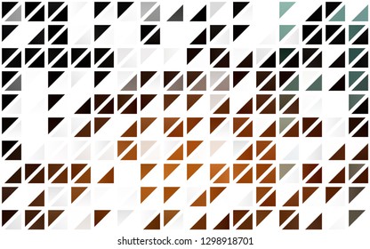 Light Orange vector seamless texture in triangular style. Triangles on abstract background with colorful gradient. Pattern for design of fabric, wallpapers.