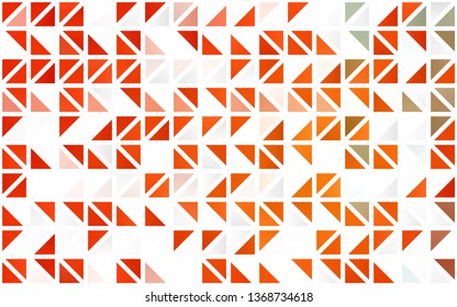 Light Orange vector seamless texture in triangular style. Illustration with set of colorful triangles. Trendy design for wallpaper, fabric makers.