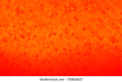 Light Orange vector shining cranked pattern. Creative illustration in halftone arched style with gradient. A completely new template for your business design.