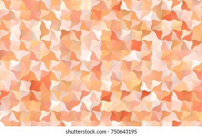 Light Orange vector shining cranked template. A sample with blurred shapes. The template can be used as a background for cell phones.