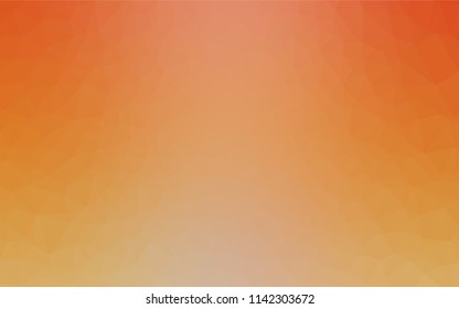 Light Orange vector shining hexagonal pattern. Colorful abstract illustration with gradient. The best triangular design for your business.
