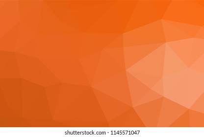 Light Orange vector shining hexagonal template. Shining colored illustration in a Brand new style. A completely new design for your business.