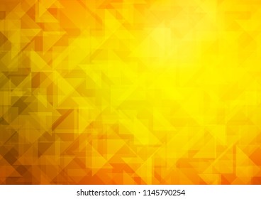 Light Orange vector shining hexagonal background. Glitter abstract illustration with an elegant design. The completely new template can be used for your brand book.
