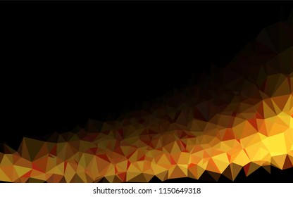 Light Orange vector shining hexagonal pattern. Modern geometrical abstract illustration with gradient. Brand new design for your business.