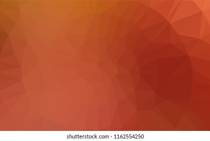 Light Orange vector shining hexagonal background. Brand new colored illustration in blurry style with gradient. A completely new template for your business design.
