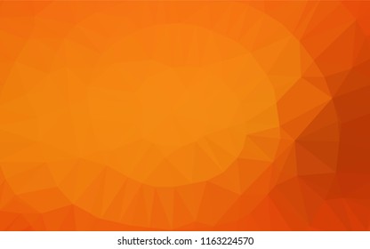 Light Orange vector shining hexagonal background. A completely new color illustration in a vague style. The template can be used as a background for cell phones.