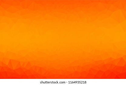 Light Orange vector shining hexagonal background. Creative illustration in halftone style with gradient. Brand new design for your business.