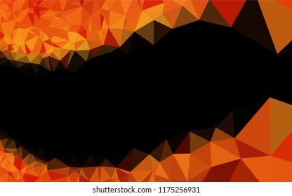 Light Orange vector shining hexagonal pattern. Colorful abstract illustration with gradient. The elegant pattern can be used as part of a brand book.