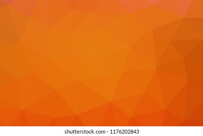 Light Orange vector shining hexagonal pattern. An elegant bright illustration with gradient. A completely new design for your business.
