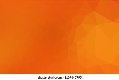 Light Orange vector shining hexagonal pattern. Colorful abstract illustration with gradient. The completely new template can be used for your brand book.