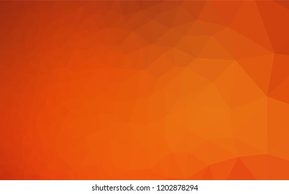 Light Orange vector shining hexagonal background. Shining colored illustration in a Brand new style. Brand new style for your business design.