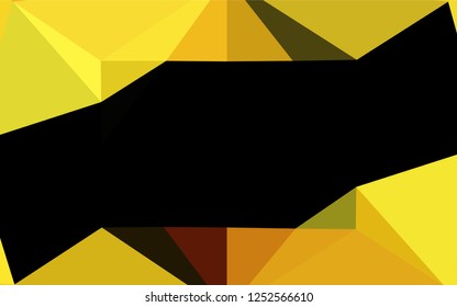 Light Orange vector shining hexagonal template. An elegant bright illustration with gradient. The completely new template can be used for your brand book.