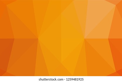 Light Orange vector shining hexagonal pattern. An elegant bright illustration with gradient. The completely new template can be used for your brand book.