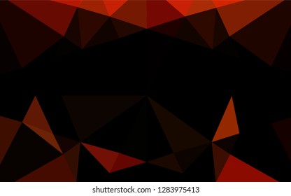 Light Orange vector shining hexagonal template. A completely new color illustration in a vague style. The textured pattern can be used for background.