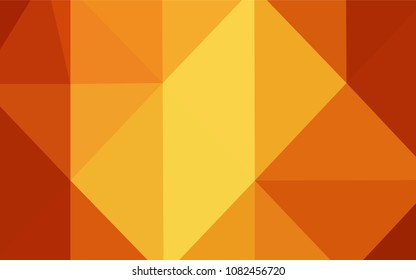 Light Orange vector shining triangular cover. A sample with polygonal shapes. A new texture for your design.