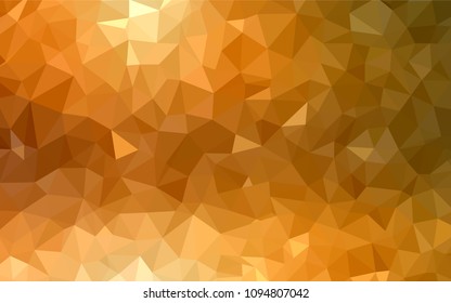 Light Orange vector shining triangular layout. Modern abstract illustration with triangles. Pattern for a brand book's backdrop.