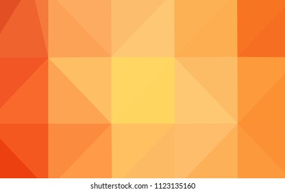 Light Orange vector shining triangular cover. Shining colored illustration in a new style. Brand-new style for your business design.