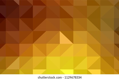 Light Orange vector shining triangular layout. Creative illustration in halftone style with triangles. Pattern for a brand book's backdrop.