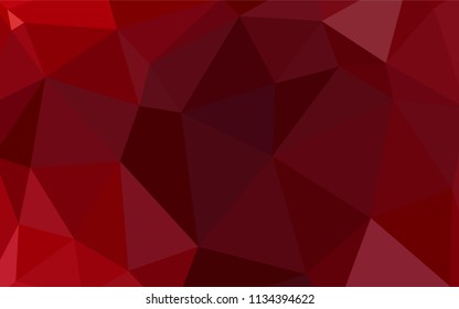 Light Orange vector shining triangular backdrop. Elegant bright polygonal illustration with gradient. A new texture for your web site.