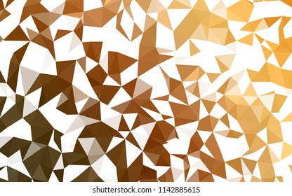 Light Orange vector shining triangular layout. Modern abstract illustration with triangles. A completely new design for your leaflet.