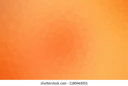 Light Orange vector shining triangular cover. Shining colorful illustration with triangles. A new texture for your web site.