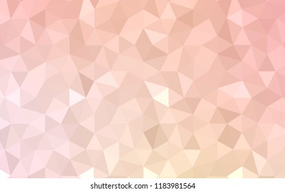 Light Orange vector shining triangular layout. Colorful illustration in abstract style with triangles. Completely new template for your banner.