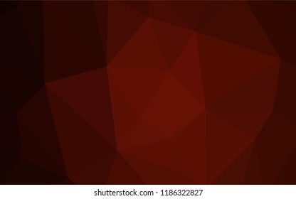 Light Orange vector shining triangular cover. Geometric illustration in Origami style with gradient.  Brand new style for your business design.