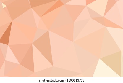 Light Orange vector shining triangular layout. Colorful abstract illustration with triangles. Brand new style for your business design.