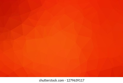 Light Orange vector shining triangular pattern. Brand new colorful illustration in with gradient. The best triangular design for your business.