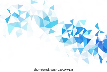 Light Orange vector shining triangular background. Elegant bright polygonal illustration with gradient. Brand new design for your business.