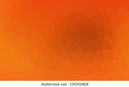 Light Orange vector shining triangular template. Brand new colorful illustration in with gradient. Completely new design for your business.