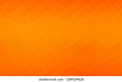 Light Orange vector shining triangular template. A completely new color illustration in a vague style. Brand new style for your business design.