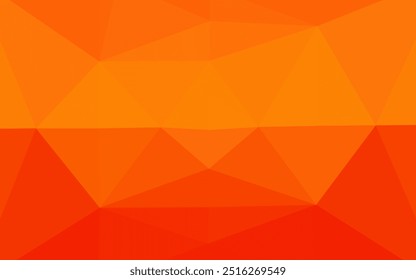 Light Orange vector shining triangular pattern. Geometric illustration in Origami style with gradient. Polygonal design for your web site.