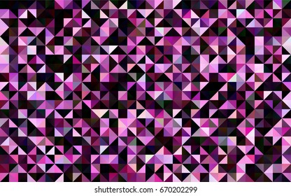 Light Orange vector shining triangular pattern. A sample with polygonal shapes. The completely new template can be used for your brand book.