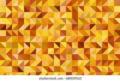 Light Orange vector shining triangular background. Glitter abstract illustration with an elegant design. The template can be used as a background for cell phones.