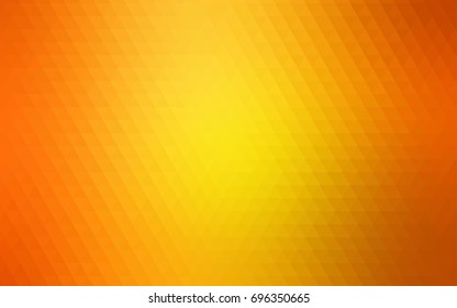 Light Orange vector shining triangular pattern. Colorful abstract illustration with gradient. The elegant pattern can be used as part of a brand book.