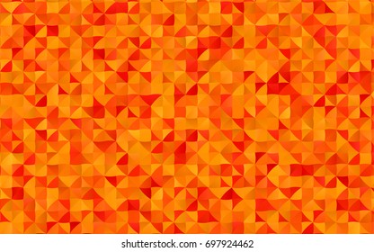 Light Orange vector shining triangular pattern. Shining colored illustration in a brand-new style. The elegant pattern can be used as part of a brand book.