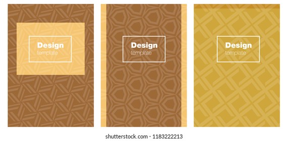 Light Orange vector style guide for notepads. Glitter abstract design concept with text box. Pattern notebooks, journals.