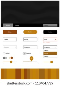 Light Orange vector style guide with bent lines. Modern gradient abstract illustration with bandy lines. This sample is for your website.