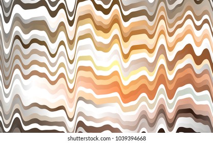 Light Orange vector template with abstract lines. An elegant bright illustration with gradient. Marble design for your web site.