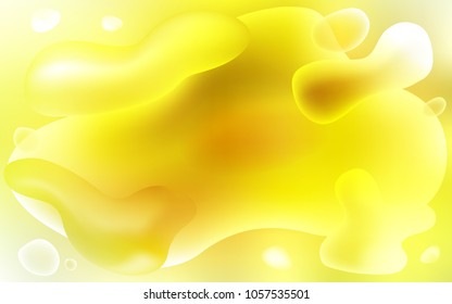 Light Orange vector template with abstract circles. Geometric illustration in memphis style with gradient.  A completely new template for your business design.