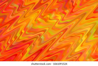 Light Orange vector template with abstract lines. Colorful abstract illustration with gradient lines. Pattern for your business design.