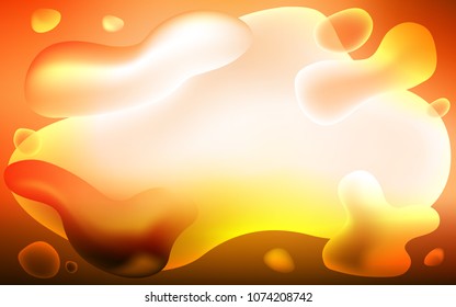 Light Orange vector template with abstract circles. Modern gradient abstract illustration with bandy lines. The best blurred design for your business.