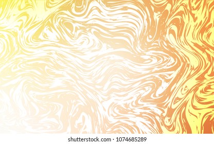 Light Orange vector template with abstract circles. A completely new color illustration in marble style. New composition for your brand book.